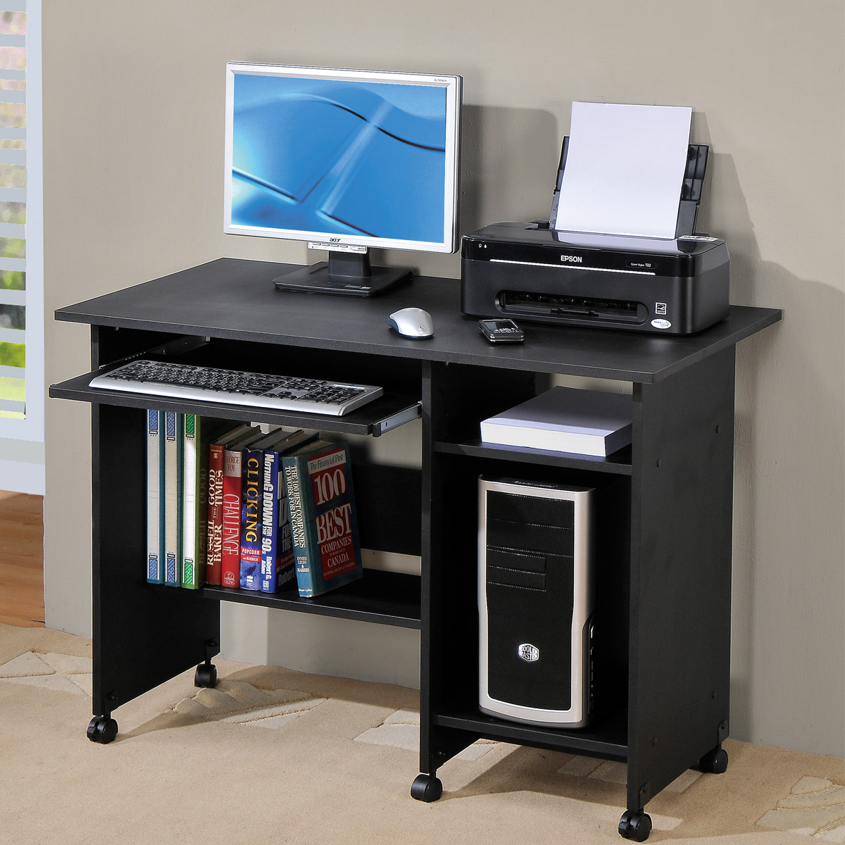 computer desk black